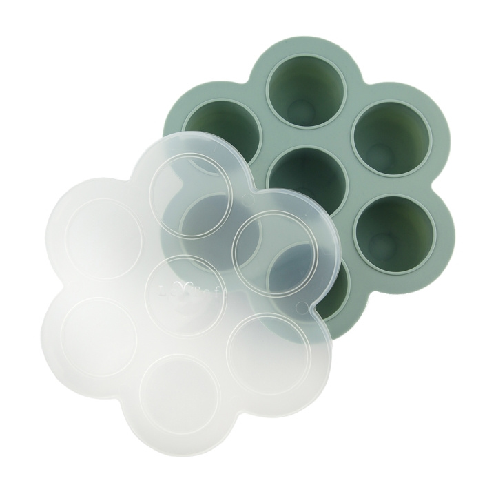 Le Toft Babymat i fryseboks - Smokey Green - 75 ml per rom i gruppen LEKER, BARN OG BABY / Spise & drikke / Barneserviser hos TP E-commerce Nordic AB (D27893)