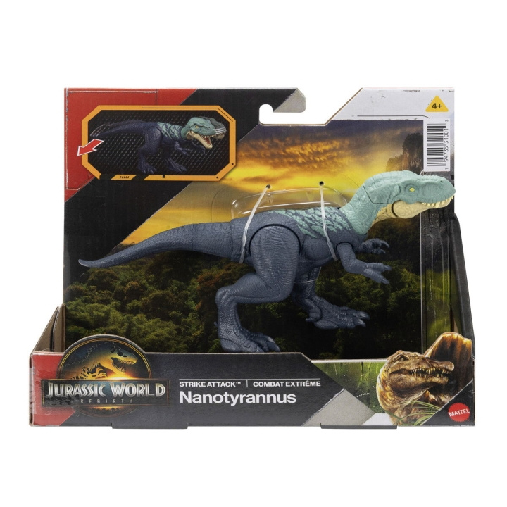 Jurassic World Rebirth Strike Attack - Nanotyrannus i gruppen LEKER, BARN OG BABY / Leker / Figurer, miniatyrer og tilbehør hos TP E-commerce Nordic AB (D27894)