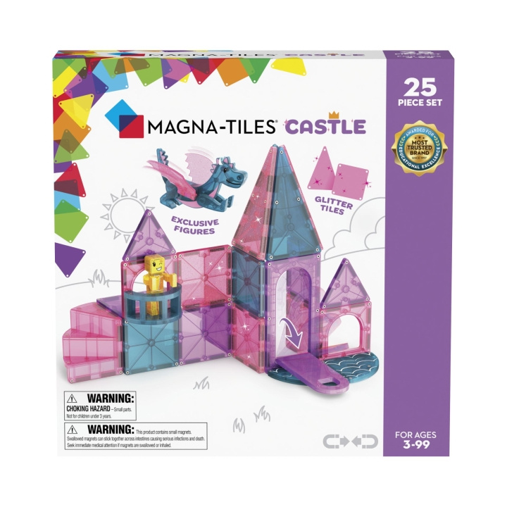 Magna Tiles Magna-Tiles - Slott 25 stk (90290) i gruppen LEKER, BARN OG BABY / Leker / Byggeleker / Byggeklosser hos TP E-commerce Nordic AB (D27941)