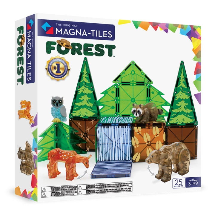 Magna Tiles MAGNA-TILES - Skogsdyr 25 stk sett (90224) i gruppen LEKER, BARN OG BABY / Leker / Byggeleker / Byggeklosser hos TP E-commerce Nordic AB (D27950)