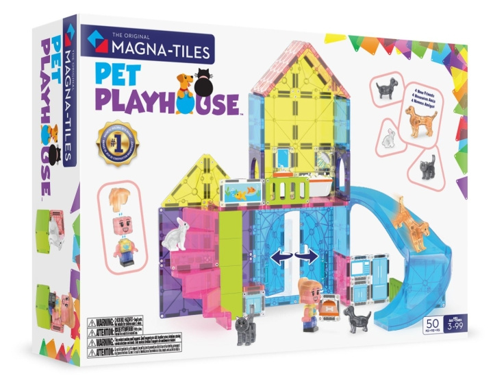 Magna Tiles Magna-Tiles - Pet Playhouse 50 stk (90354F) i gruppen LEKER, BARN OG BABY / Leker / Byggeleker / Byggeklosser hos TP E-commerce Nordic AB (D27973)