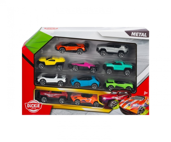Dickie Toys Die-cast kjøretøy 10-pakning (203332000) i gruppen LEKER, BARN OG BABY / Leker / Lekebiler hos TP E-commerce Nordic AB (D27977)