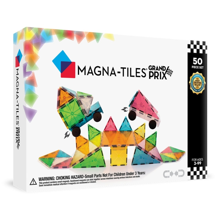 Magna Tiles Magna-Tiles - Grand Prix Frost 50-delers sett (90257) i gruppen LEKER, BARN OG BABY / Leker / Byggeleker / Byggeklosser hos TP E-commerce Nordic AB (D27993)