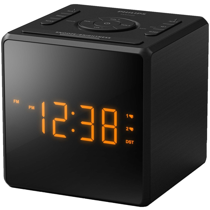 Philips Klockradio TAR4500/10 Svart i gruppen Elektronikk / Lyd & Bilde / Hjemmekino, HiFi og bærbar / Radio & Vekkerklokker / Klokke Radio hos TP E-commerce Nordic AB (D28020)