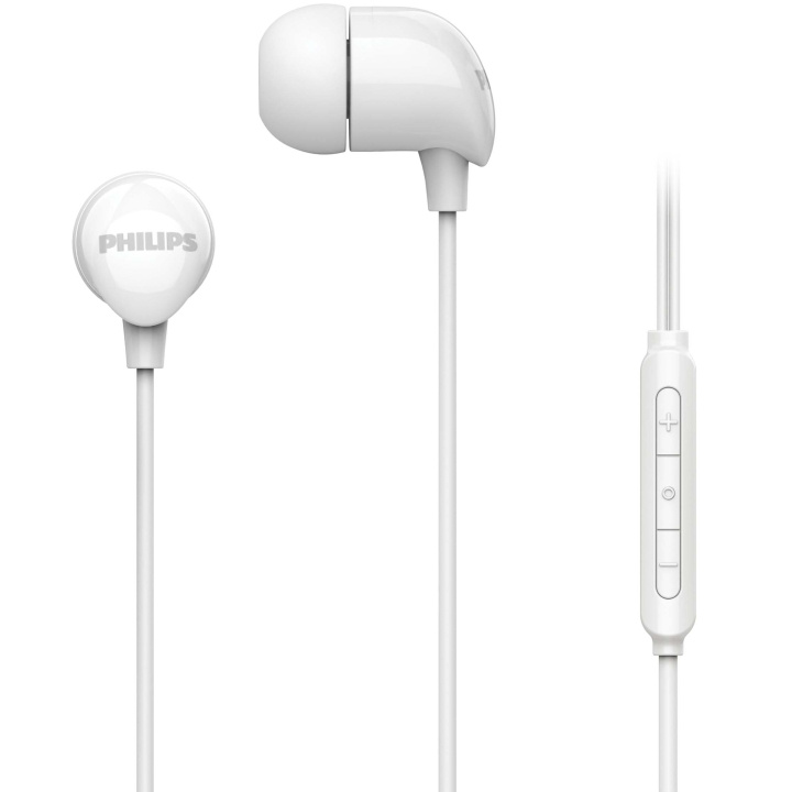 Philips Hörlurar In-Ear Kabel Fjärrkontroll Vit i gruppen Elektronikk / Lyd & Bilde / Hodetelefoner & Tilbehør / Hodetelefoner hos TP E-commerce Nordic AB (D28022)