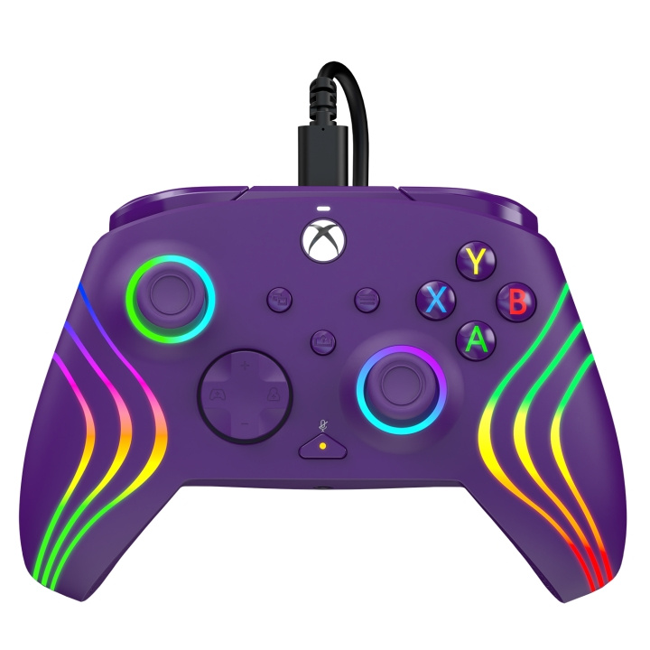 PDP Gaming Afterglow Wave kablet kontroller - lilla i gruppen Elektronikk / TV-spill & tilbehør / Xbox Series X hos TP E-commerce Nordic AB (D28390)