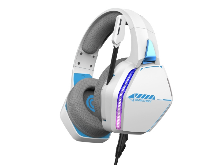 Oniverse Gaming-hodesett Nebula - arktisk hvit i gruppen Datautstyr / GAMING / Headset hos TP E-commerce Nordic AB (D28400)