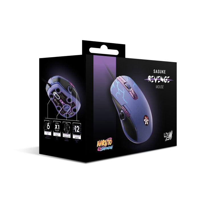 Lexip Sasuke Mouse Design av Tsume - Naruto Shippuden i gruppen Datautstyr / GAMING / Mus hos TP E-commerce Nordic AB (D28417)