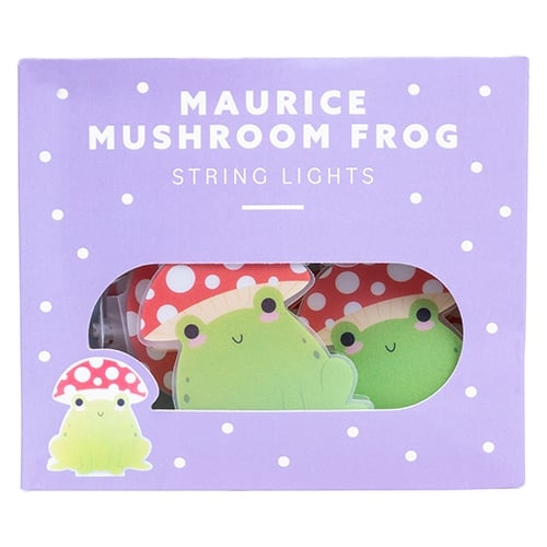 Fizz Creations Maurice Mushroom Frog String Light - grønn, rød, hvit i gruppen Elektronikk / Lys / LED sløyfer hos TP E-commerce Nordic AB (D28437)