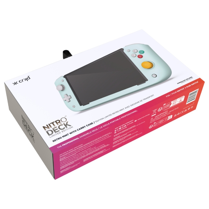 Cracked CRKD Nitro Deck Retro - Mint i gruppen Elektronikk / TV-spill & tilbehør / Nintendo Switch hos TP E-commerce Nordic AB (D28439)