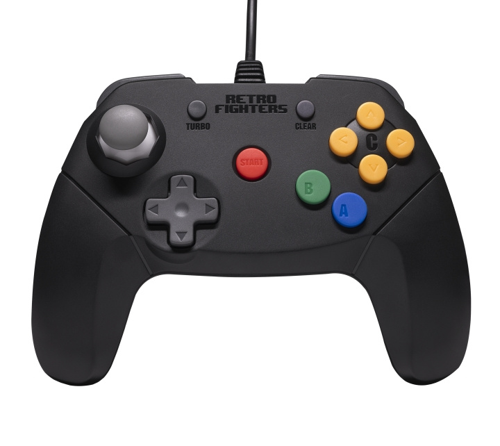 Retro-Fighters Brawler64 kablet kontroller - svart i gruppen Elektronikk / TV-spill & tilbehør / Nintendo Switch hos TP E-commerce Nordic AB (D28446)