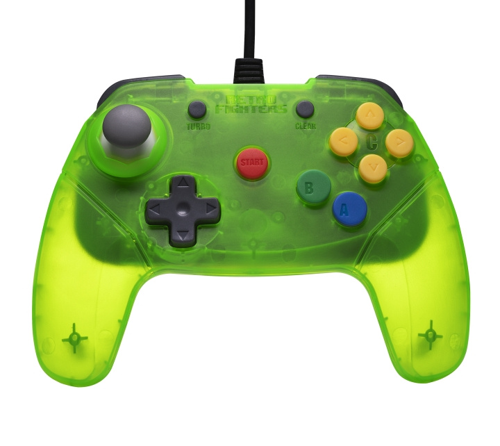 Retro-Fighters Brawler64 kablet kontroller - grønn i gruppen Elektronikk / TV-spill & tilbehør / Nintendo Switch hos TP E-commerce Nordic AB (D28447)