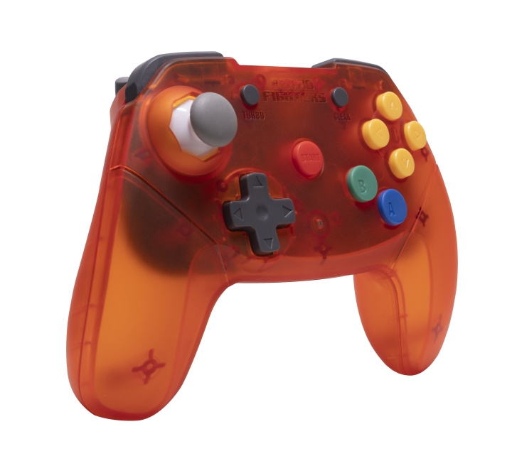 Retro-Fighters Brawler64 2.4G-kontroller - Oransje i gruppen Elektronikk / TV-spill & tilbehør / Nintendo Wii hos TP E-commerce Nordic AB (D28449)