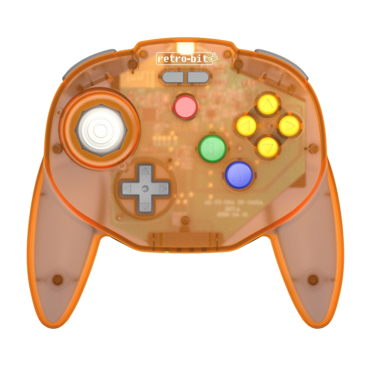 Retro-Bit Tribute 64 2.4G Orange Hawk Ltd Ed i gruppen Elektronikk / TV-spill & tilbehør / Nintendo 64 hos TP E-commerce Nordic AB (D28450)