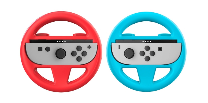 NACON Wheel Duo Pack for Nintendo Switch II - 2 Joy-Con™-hjul i rød og blå i gruppen Elektronikk / TV-spill & tilbehør / Nintendo Switch 2 hos TP E-commerce Nordic AB (D28553)