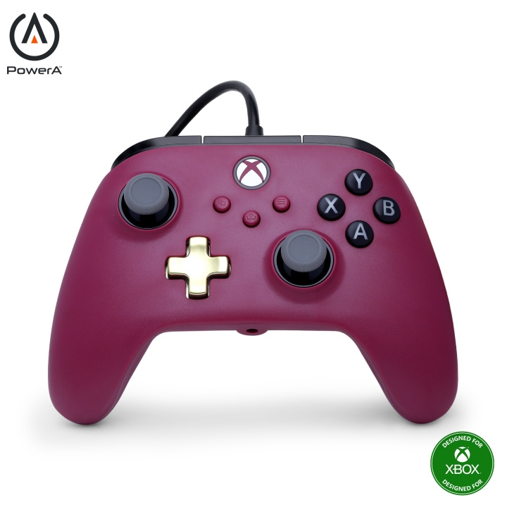 PowerA Advantage Plus kablet kontroller - Ruby/ Xbox Series X i gruppen Elektronikk / TV-spill & tilbehør / Xbox Series X hos TP E-commerce Nordic AB (D28562)