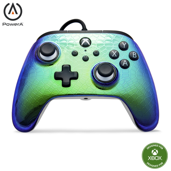 PowerA Advantage kablet kontroller - Raptor Chrome / Xbox Series X i gruppen Elektronikk / TV-spill & tilbehør / Xbox Series X hos TP E-commerce Nordic AB (D28569)