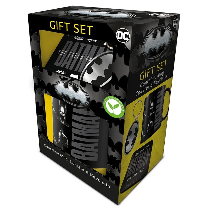 Pyramid International BATMAN GAVESETT (KRUS, UNDERLEGG OG NØKKELRING) i gruppen SPORT, FRITID & HOBBY / Morsomme produkter / Kopper hos TP E-commerce Nordic AB (D28591)