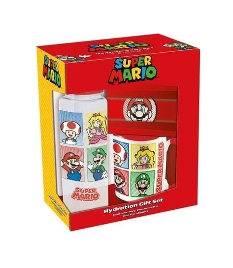 Pyramid International SUPER MARIO (4 FARGER) GAVESETT (PLASTFLASKE, KRUS OG MAGNET) V2 i gruppen SPORT, FRITID & HOBBY / Morsomme produkter / Kopper hos TP E-commerce Nordic AB (D28594)