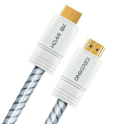 Oniverse 8K HDMI-kabel - Hvit i gruppen Elektronikk / Kabler og adaptere / HDMI hos TP E-commerce Nordic AB (D28598)