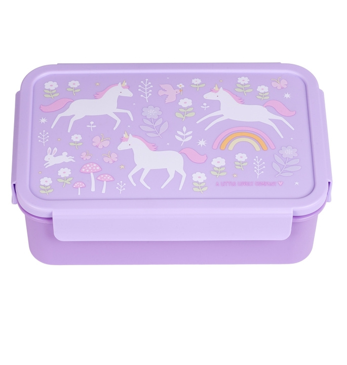 A little lovely company Bento matboks - Unicorn Dreams (BBUDPU70) i gruppen LEKER, BARN OG BABY / Spise & drikke / Barneserviser hos TP E-commerce Nordic AB (D28679)
