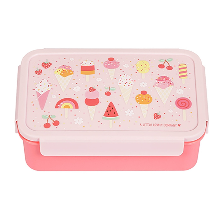 A little lovely company Bento matboks - Icecream - 22 x 7,5 x 14,5 cm i gruppen LEKER, BARN OG BABY / Spise & drikke / Barneserviser hos TP E-commerce Nordic AB (D28680)