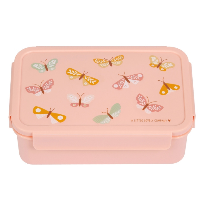 A little lovely company Bento matboks - Butterﬂies (BBBUPI67) i gruppen LEKER, BARN OG BABY / Spise & drikke / Barneserviser hos TP E-commerce Nordic AB (D28681)