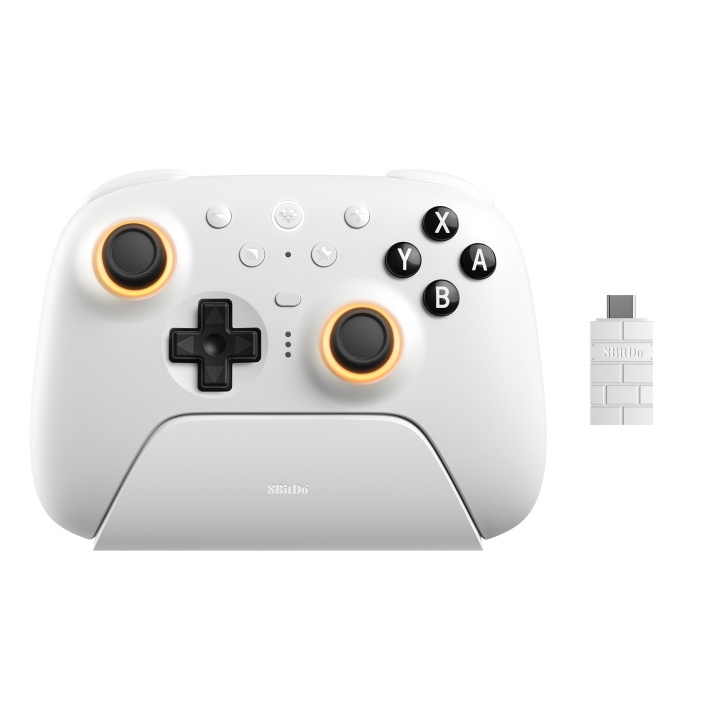 8Bitdo Ultimate 2 Wireless BT - Hvit i gruppen Elektronikk / TV-spill & tilbehør / Nintendo Switch hos TP E-commerce Nordic AB (D28709)