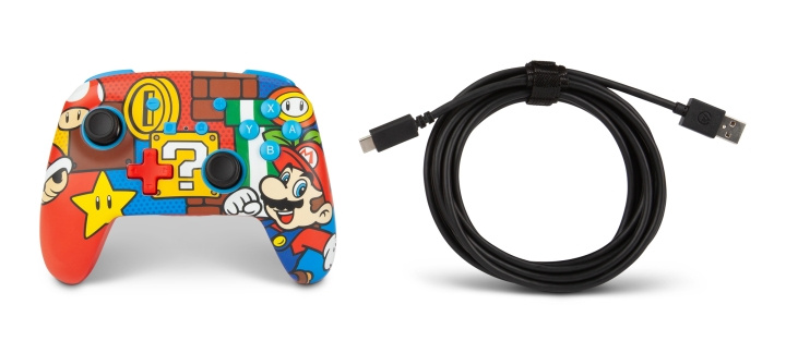PowerA Forbedret trådløs kontroller - Mario Pop / Nintendo Switch i gruppen Elektronikk / TV-spill & tilbehør / Nintendo Switch hos TP E-commerce Nordic AB (D28720)