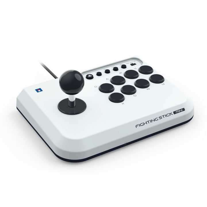 Hori Fighting Stick Mini for PlayStation®5 - Hvit - 8 tommer x 6 tommer i gruppen Elektronikk / TV-spill & tilbehør / Sony PlayStation 5 hos TP E-commerce Nordic AB (D28735)