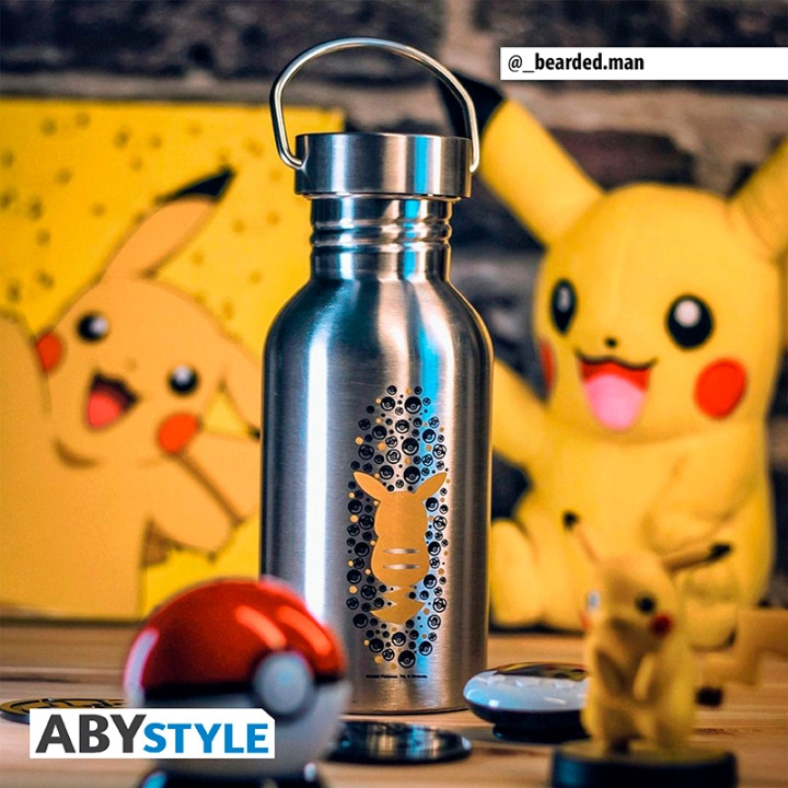 Abysse Pokémon-kantineflaske i stål - Pikachu - 500 ml i gruppen LEKER, BARN OG BABY / Spise & drikke / Tåteflasker & tilbehør hos TP E-commerce Nordic AB (D28770)