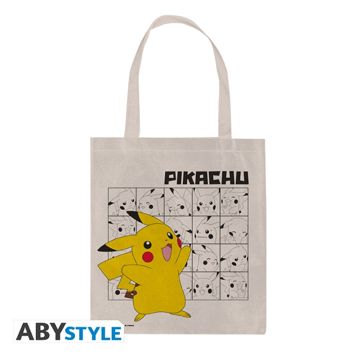 Abysse Tote Bag Pikachu - Neutral Beige - 37 x 42 cm i gruppen SPORT, FRITID & HOBBY / Morsomme produkter / Samlerobjekter hos TP E-commerce Nordic AB (D28772)