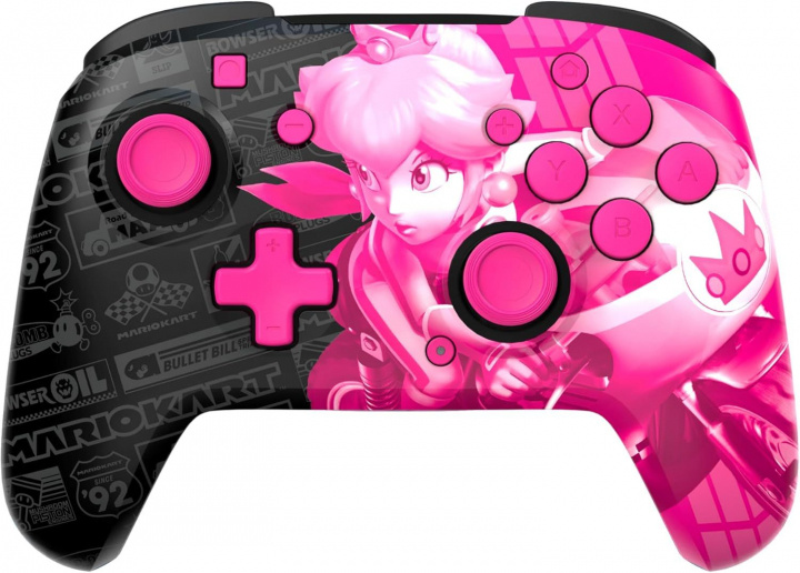 PDP Gaming Rematch trådløs kontroller Grand Prix Peach lisensiert Switch i gruppen Elektronikk / TV-spill & tilbehør / Nintendo Switch hos TP E-commerce Nordic AB (D28803)