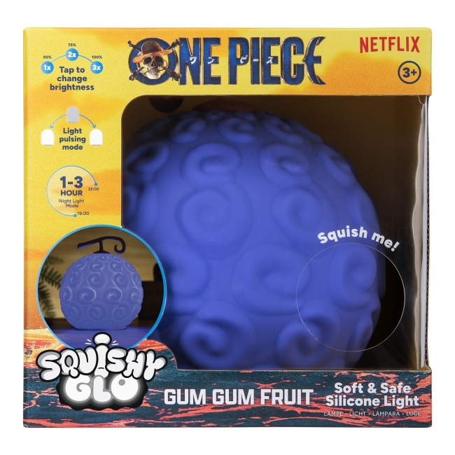 Paladone ONE PIECE - GumGum Fruit SquishyGlo silikonlys som kan lades opp i gruppen LEKER, BARN OG BABY / Barnerom / Belysning / Bordlamper hos TP E-commerce Nordic AB (D28820)