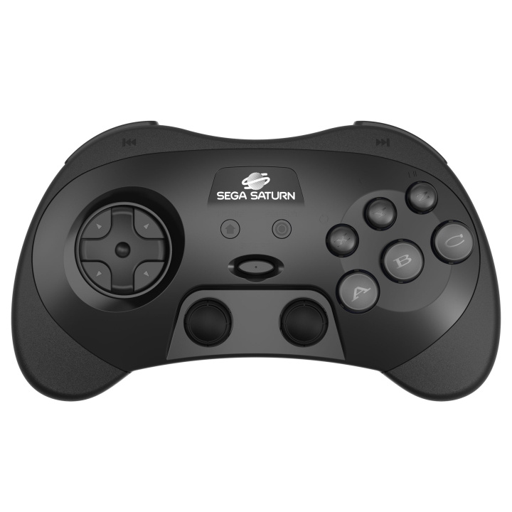 Retro-Bit SEGA Saturn PRO-kontroller - Svart i gruppen Elektronikk / TV-spill & tilbehør / Nintendo Switch hos TP E-commerce Nordic AB (D28824)