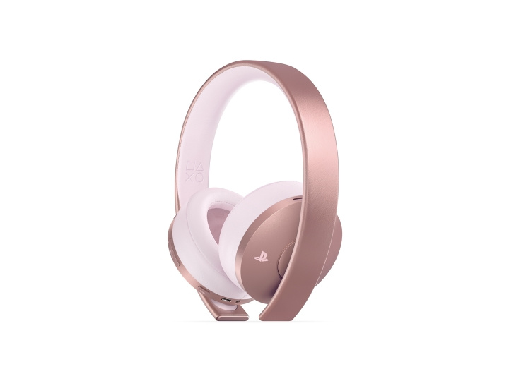 Sony PS4 New Official Sony Gold Wireless Headset 7.1 (Rose Gold) i gruppen Elektronikk / TV-spill & tilbehør / Sony PlayStation 4 hos TP E-commerce Nordic AB (D28831)