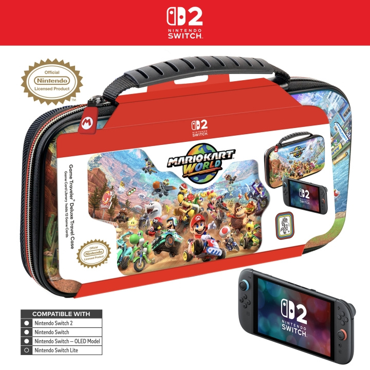 Nintendo Game Traveler: Deluxe reiseveske - Mario Kart World i gruppen Elektronikk / TV-spill & tilbehør / Nintendo Switch 2 hos TP E-commerce Nordic AB (D28852)