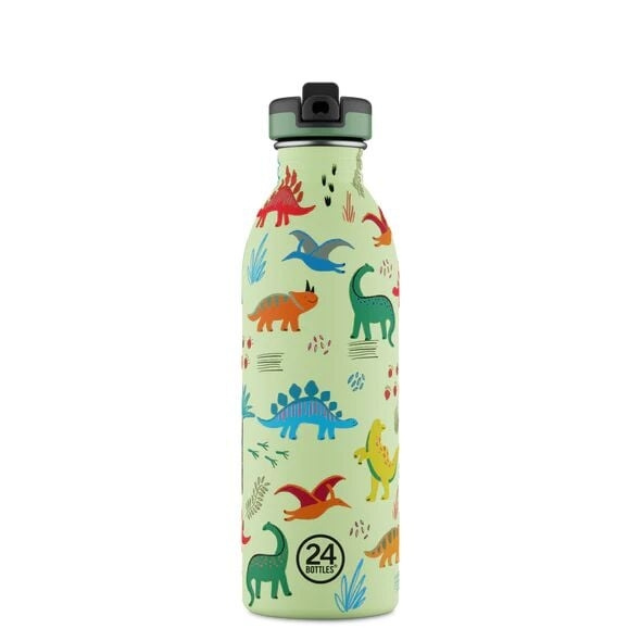 24Bottles Urban Bottle - Jurassic Friends - 500 ml i gruppen LEKER, BARN OG BABY / Spise & drikke / Tåteflasker & tilbehør hos TP E-commerce Nordic AB (D28907)
