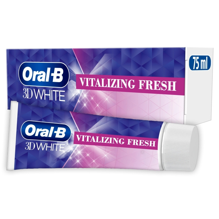 Oral B 3D White Vitalizing Fresh Tannkrem - 75 ml i gruppen HELSE OG SKJØNNHET / Munnpleie / Whiteningprodukter hos TP E-commerce Nordic AB (D28917)