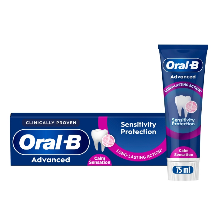 Oral B Advanced Sensitivity Protection Calm Sensation Tannkrem - 75 ml i gruppen HELSE OG SKJØNNHET / Munnpleie / Whiteningprodukter hos TP E-commerce Nordic AB (D28920)