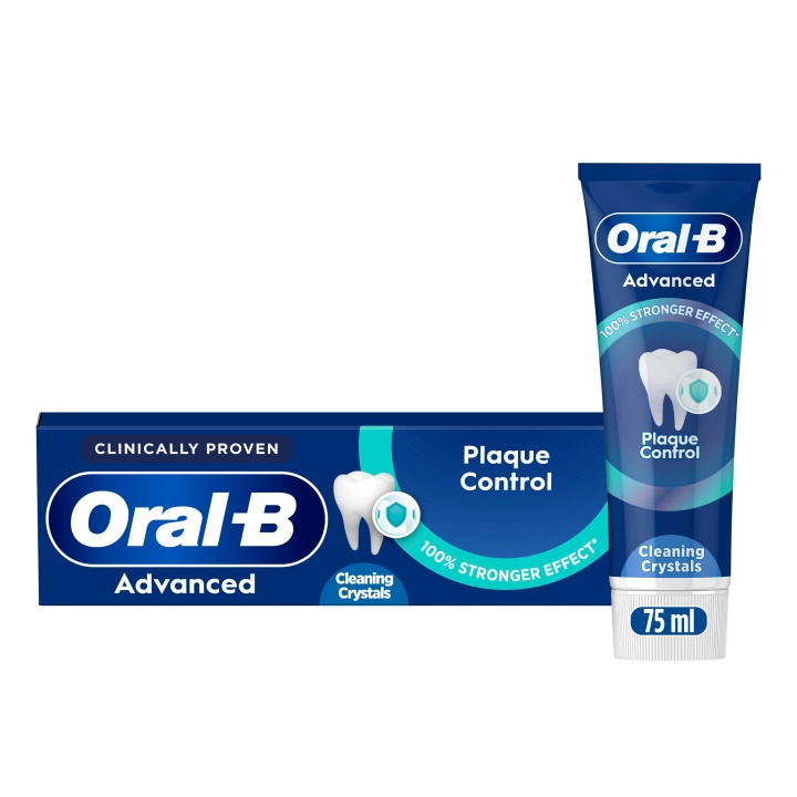 Oral B Advanced Plaque Control Cleaning Crystals Tannkrem - 75 ml i gruppen HELSE OG SKJØNNHET / Munnpleie / Whiteningprodukter hos TP E-commerce Nordic AB (D28921)