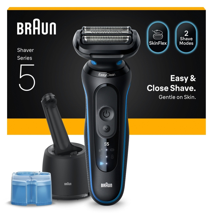 Braun Series 5 elektrisk barbermaskin - SmartCare Center - 52-B7000CC - Blå i gruppen HELSE OG SKJØNNHET / Hår & styling / Barbering og trimming / Barbermaskiner hos TP E-commerce Nordic AB (D28932)