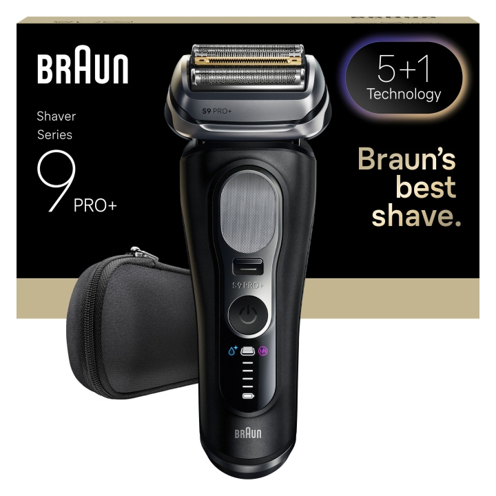 Braun Series 9 PRO+ elektrisk barbermaskin - svart i gruppen HELSE OG SKJØNNHET / Hår & styling / Barbering og trimming / Barbermaskiner hos TP E-commerce Nordic AB (D28935)