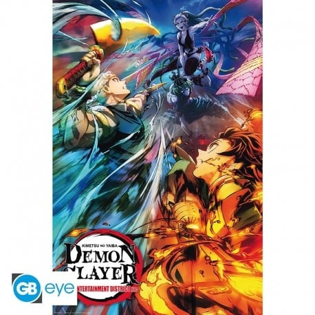 Abysse DEMON SLAYER - Plakat Maxi 91,5x61 - Key art 2 i gruppen SPORT, FRITID & HOBBY / Morsomme produkter / Samlerobjekter hos TP E-commerce Nordic AB (D28999)
