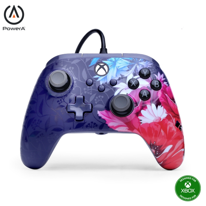 PowerA Advantage Plus kablet kontroller - Xbox Series X - S - Night Blossom i gruppen Elektronikk / TV-spill & tilbehør / Xbox Series X hos TP E-commerce Nordic AB (D29013)