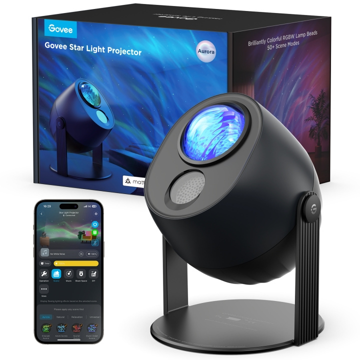 Govee Star Light Projector - Forvandle rommet ditt med en fascinerende stjernehimmel i gruppen Elektronikk / Lyd & Bilde / Hjemmekino, HiFi og bærbar / Projektorer og tilbehør hos TP E-commerce Nordic AB (D29015)