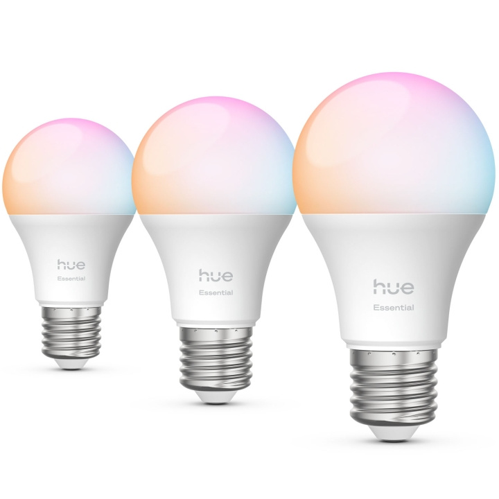 Philips Hue Essential White and color ambiance E27 60W 806lm 3-pack i gruppen HJEM, HUS OG HAGE / Smarthus / Smart belysning hos TP E-commerce Nordic AB (D29118)