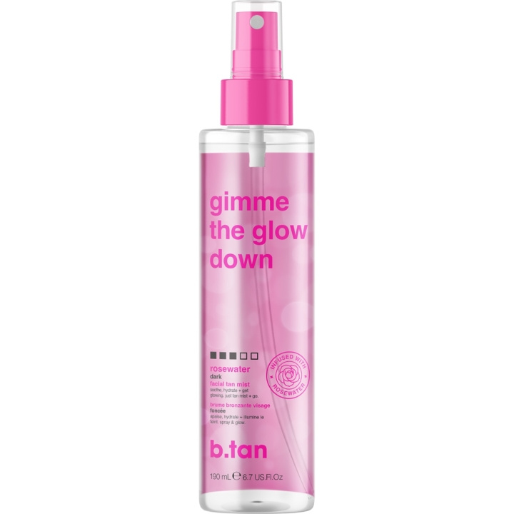 b.tan Gimme The Glow Down Facial Tan Mist 190 ml i gruppen HELSE OG SKJØNNHET / Hudpleie / Kroppspleie / Bodymist hos TP E-commerce Nordic AB (D29137)