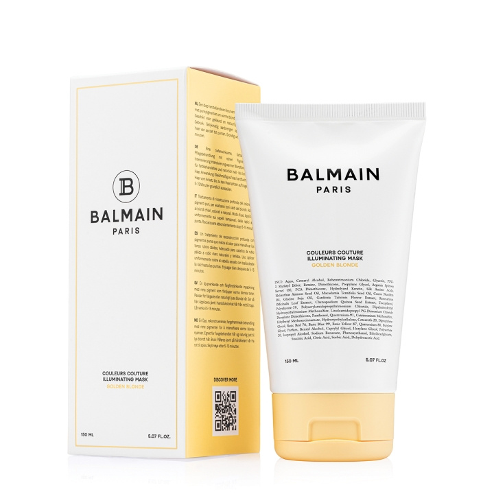 Balmain Hair Couleurs Couture Illuminating Mask - Golden Blonde - 150 ml i gruppen HELSE OG SKJØNNHET / Hår & styling / Hårpleie / Hårmaske hos TP E-commerce Nordic AB (D29148)