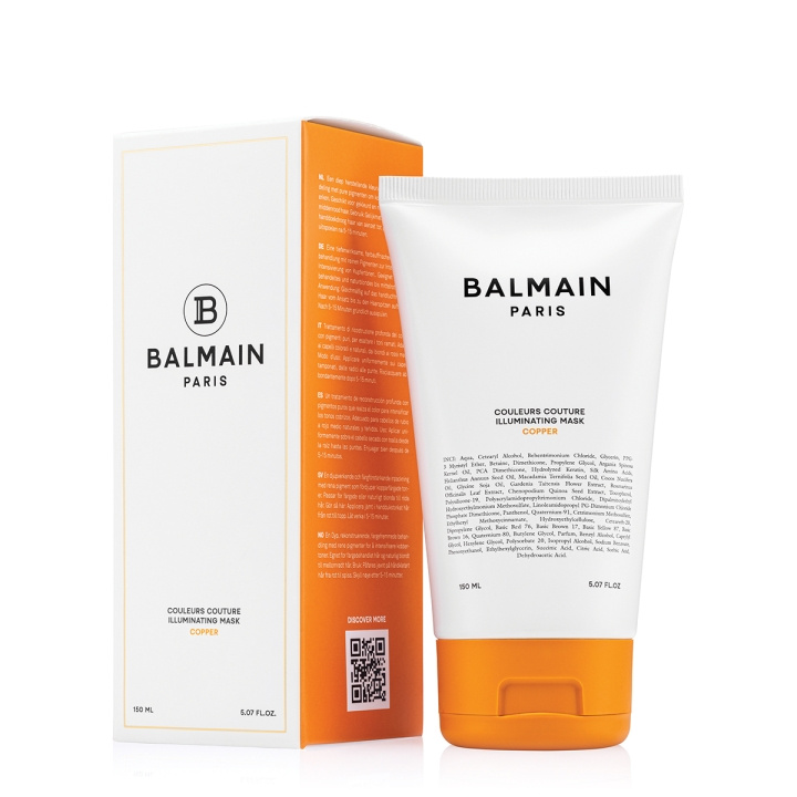 Balmain Hair Couleurs Couture Illuminating Copper Mask - Kobber - 150 ml i gruppen HELSE OG SKJØNNHET / Hår & styling / Hårpleie / Hårmaske hos TP E-commerce Nordic AB (D29151)